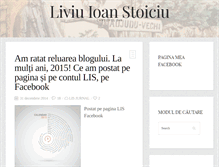 Tablet Screenshot of liviuioanstoiciu.ro